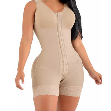 Crotch Zipper Shapewear Bodysuit